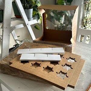 21 Bakery brown 12-Cavity Cupcake/cake Box Containers with window/dividers